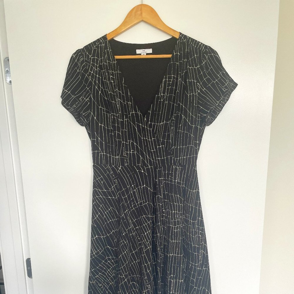 Halston Heritage B/W Asymmetric Dress - Size S/P